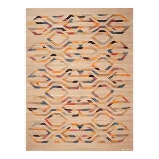 Nazmiyal Collection Modern Geometric Kilim Rug For Sale