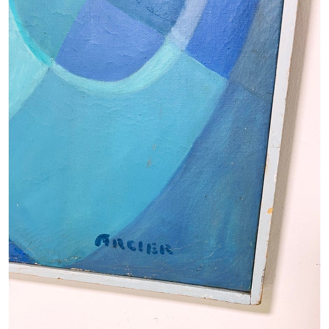 Paint 1960s Room Size Painting of Gerry Mulligan Jazz Group For Sale - Image 7 of 10