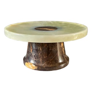 Fruit Bowl Plate in Onyx and Marble by Forzini For Sale