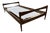 Mid-Century Modern Scandinavian Model Dagmar Teak Bed, 1960 For Sale