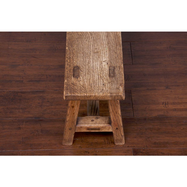 Antique Rustic Country French Farmhouse Oak Bench Chairish