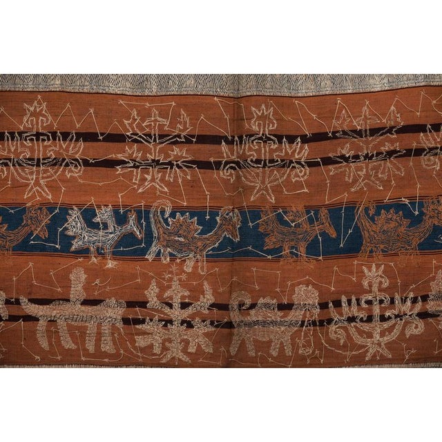 Mid-Century Tapis of Lampung Ceremonial Cloth, Indonesia For Sale - Image 6 of 7