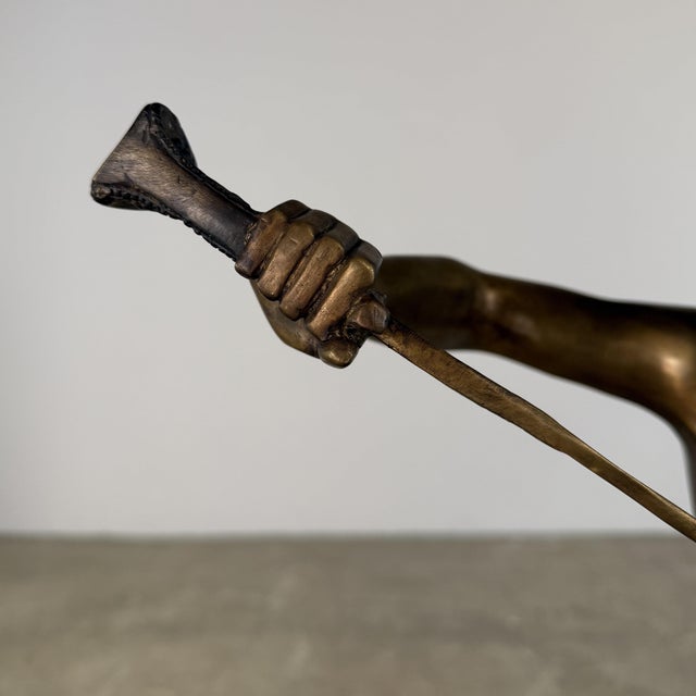 David and Goliath Bronze Sculpture, After Antonin Mercié - 38” Tall, Classical Figure For Sale - Image 9 of 16