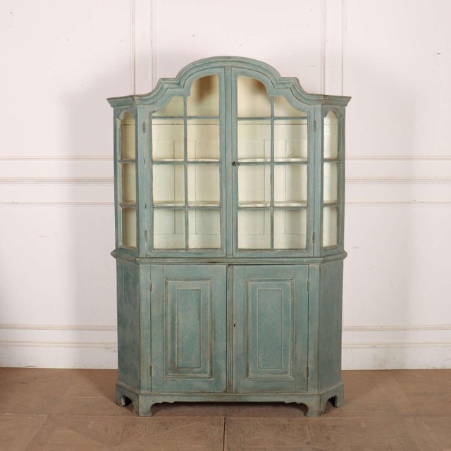 Dutch Glazed Cabinet in Pine For Sale - Image 10 of 10