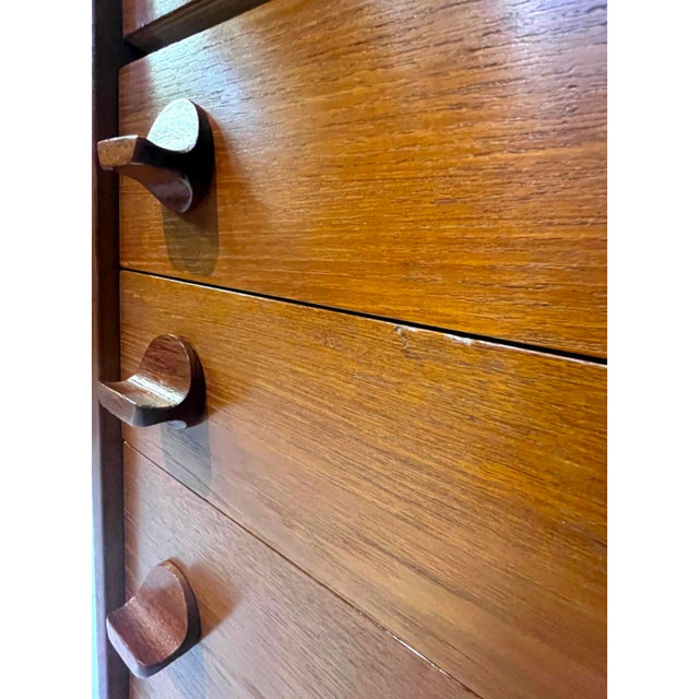 Mid-Century Teak Tallboy Chest of Drawers by Stag in the style of Cantata Range by Ron Carter, 1960s For Sale - Image 16 of 18