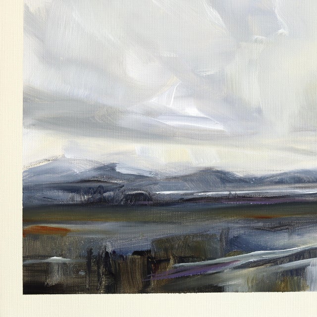 Landscape Study 259 - Atmospheric Skyscape Acrylic Original Artwork by Jodi Miller For Sale - Image 4 of 6