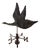 Three-Dimensional Copper Weathervane with Flying Swan, 1900s For Sale