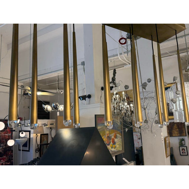 2010s Jonathan Browning for Restoration Hardware Aquitaine Twelve Light Linear Chandelier For Sale - Image 5 of 12