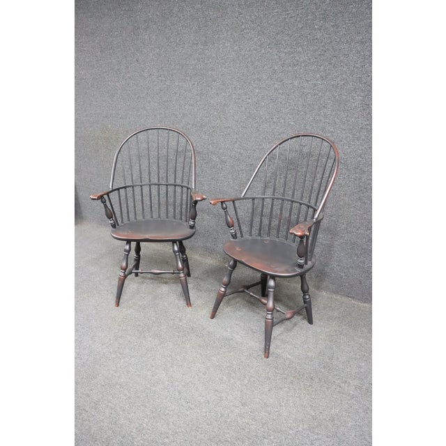 Traditional Lawrence Crouse Sack Back Windsor Chair/Pair For Sale - Image 3 of 9