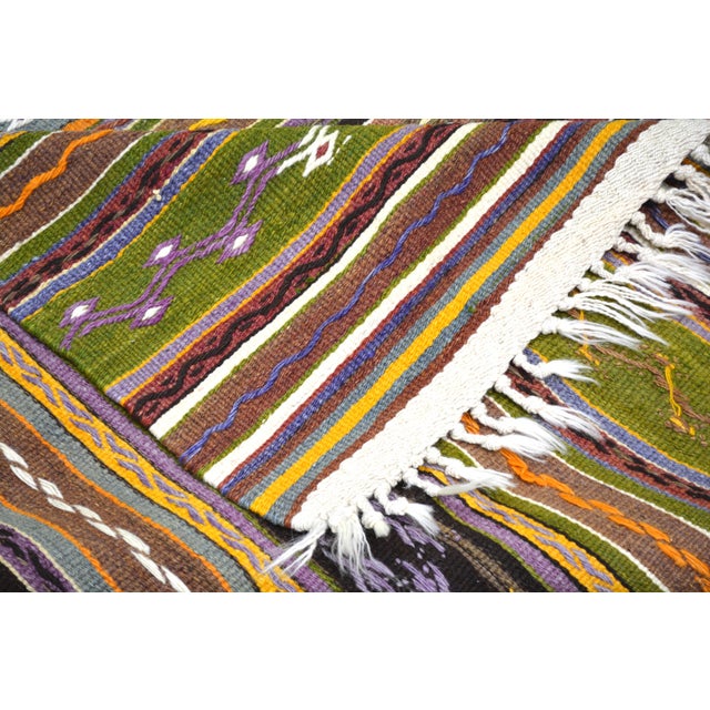 Vintage Turkish Professional Hand Knotted Wool Rug, 5'5x9'2 For Sale - Image 4 of 5