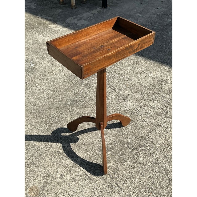 Mid 20th Century Vintage Boho Primitive Side Table For Sale - Image 5 of 10