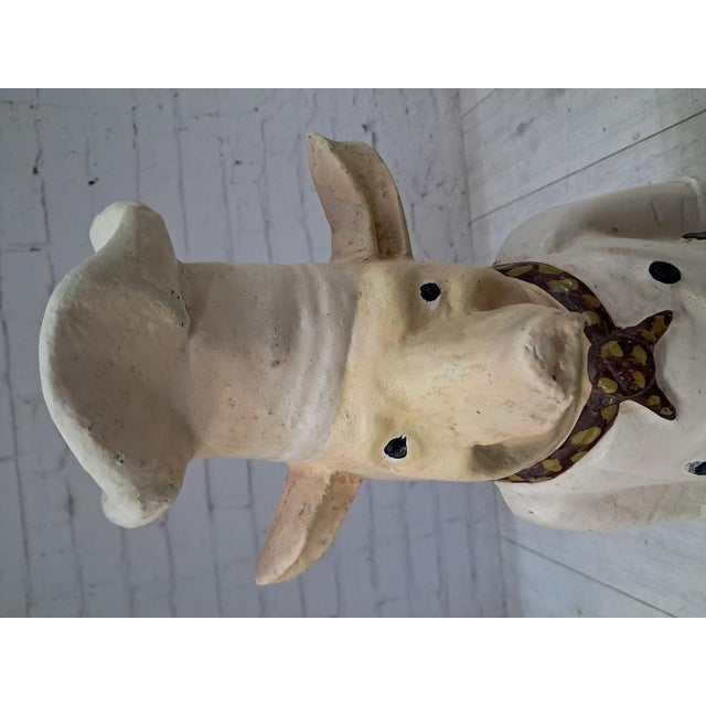 1930s Vintage Cast Iron Butchers Pig Advertising Prop, 1930 For Sale - Image 5 of 18