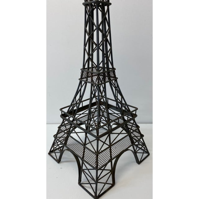 Vintage Wrought & Welded Iron Eiffel Tower Sculpture Mid 20th C. Chairish