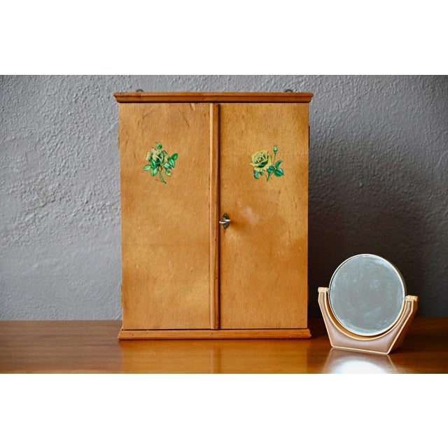 Small Vintage Bohemian Wall-Mounted Pharmacy Cabinet, 1960s For Sale - Image 11 of 11