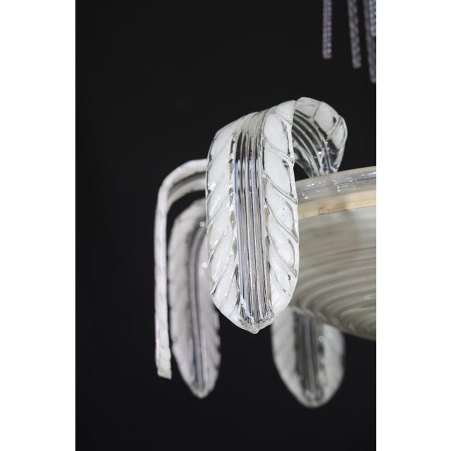 Museal Art Decò Ercole Barovier Murano Glass Chandelier, 1930 For Sale - Image 16 of 18