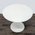 CB2 Cb2 White 5-Piece Round Dining Set With Cushioned Chairs For Sale - Image 4 of 9