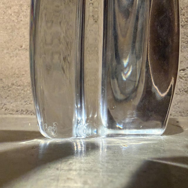 Mid-Century Modern Baccarat "Rose" Faceted Crystal Bud Vase For Sale - Image 9 of 16