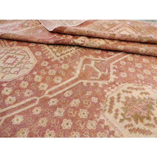 Textile Galerie Shabab Collection Mid-20th Century Turkish Oushak Large Carpet For Sale - Image 7 of 7