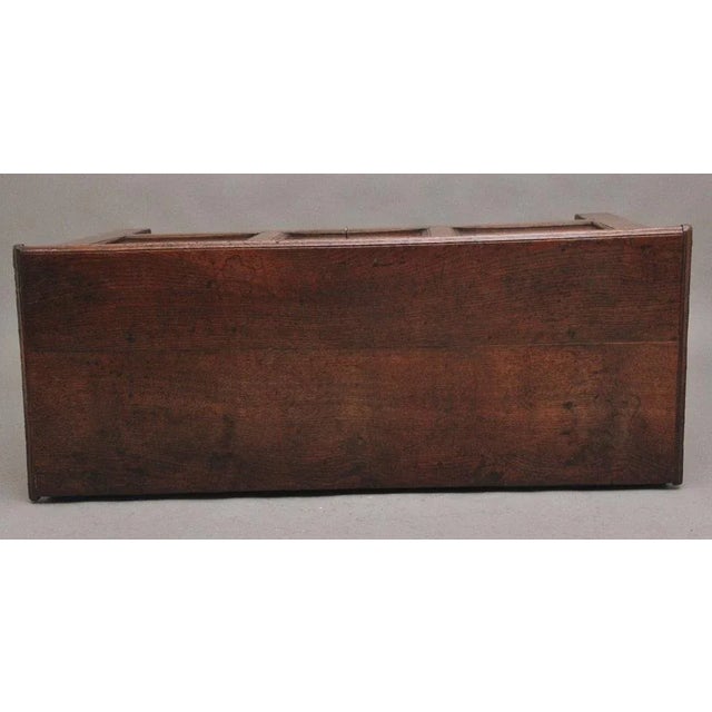 Early 18th Century Oak Coffer, 1740s For Sale - Image 10 of 11