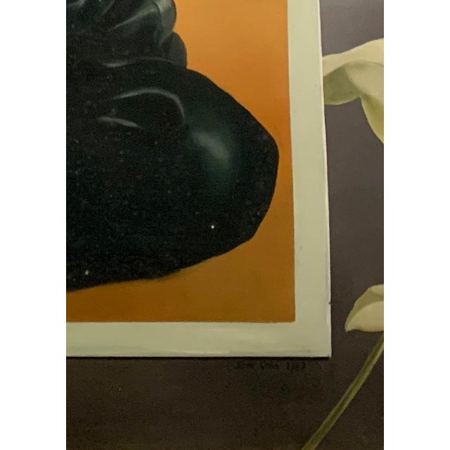 John Voss, Lilies, 1987, Oil on Canvas, Framed For Sale - Image 4 of 9