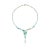 Contemporary Nina Zhou Symphony Turquoise Moonstone Diamond Necklace in 14k Yellow Gold For Sale - Image 3 of 7
