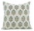 Fabdivine Indian Block Print Cushion Cover 22x22 Inch Viscose Linen-Traffic Light For Sale