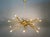 Gold Large Shanghai Brass Chandelier attributed to Stilnovo, 1950s For Sale - Image 8 of 15