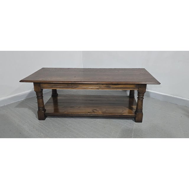 Oak Plank Coffee Table, 1920 For Sale - Image 3 of 13