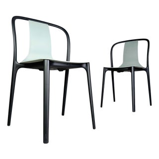 Moss Grey Belleville Outdoor Chairs by Ronan and Erwan Bouroullec for Vitra, Set of 2 For Sale