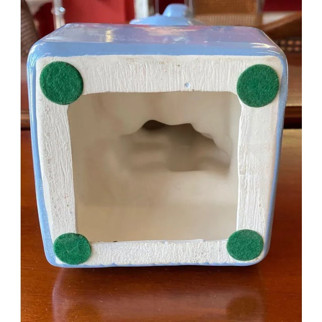 Cornflower Blue 1970s Jaru California Pottery Motherhood Figurine For Sale - Image 8 of 11