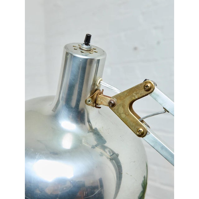 Metal Grasshopper Architectural Vintage Adjustable Industrial Floor Lamp For Sale - Image 7 of 12