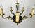 Traditional Vintage Empire Bronze Green Gold Chandelier with 5 Arms For Sale - Image 3 of 11