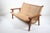 1930s Michael Van Beuren Bauhaus Teak and Raffia Loveseat, Circa 1940 For Sale - Image 5 of 13