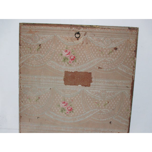 Mustard Fresco Panel of Wounded Amazon Italian Circa 30s' For Sale - Image 8 of 8