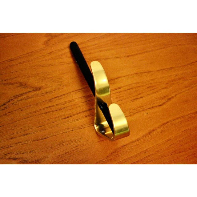 Metal Vintage Wall-Mounted Coat Racks from Karl Aubock, 1950, Set of 3 For Sale - Image 7 of 9