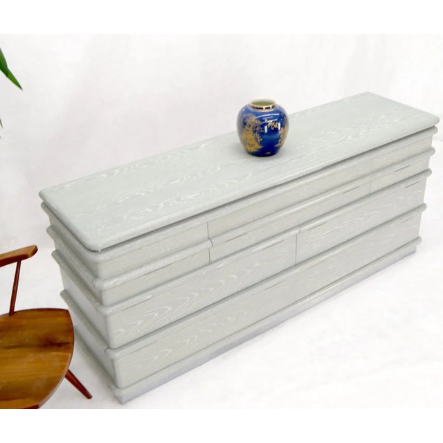 Wood Jay Spectre Cerused Oak 8 Drawers Dresser Completely Restored For Sale - Image 7 of 13