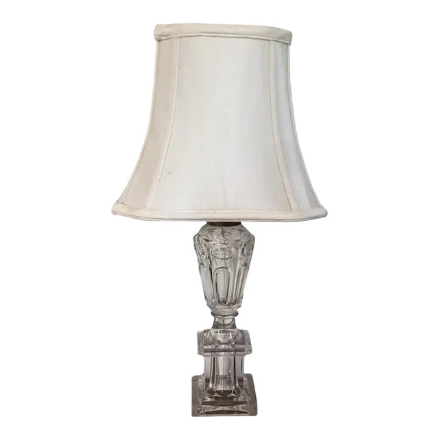 19th Century Classical Empire Boston & Sandwich Glass Company Lamp For Sale