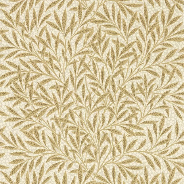 Morris & Co Emerys Willow Wallpaper in Citrus Stone For Sale