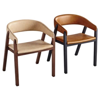 Set of Oslo Chairs in Brown by Pepe Albargues For Sale
