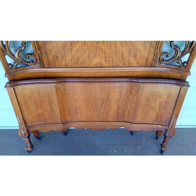 1940s Vintage Carved Solid Wood French Style Twin Bed Chairish