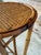 Vintage Pair of Faux Bamboo and Woven Rattan Plant Stands For Sale - Image 11 of 12