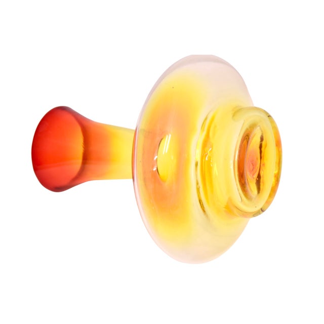 Blenko Blown Glass Vase For Sale - Image 4 of 4