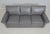 Traditional Ethan Allen Grey Leather 3 Seat Sofa For Sale - Image 3 of 18