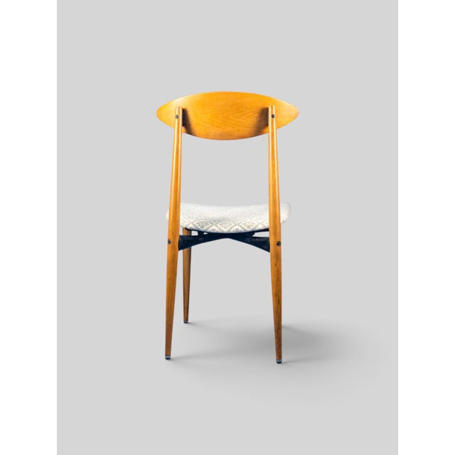 Mid-Century Italian Dining Chairs in Beech, Italy, 1960s, Set of 4 For Sale - Image 18 of 18