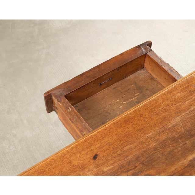 18th Century Country French Provincial Walnut Writing Desk For Sale - Image 10 of 18