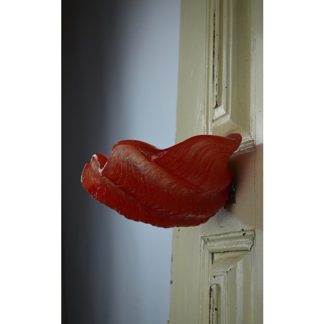 Vintage Sculptural Resin Shell Wall Sconce, 1970s For Sale - Image 17 of 18