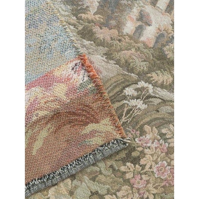 Vintage Aubusson Style Jacquard Tapestry, 1980s For Sale - Image 17 of 18