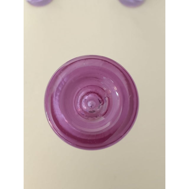 Alexandrite Glass Glasses by Sergio Asti, 1970s, Set of 6 For Sale - Image 6 of 8
