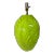 Palm Beach Regency Solid Plaster Palm Leaf Key Lime Green Table Lamp - Newly Painted For Sale