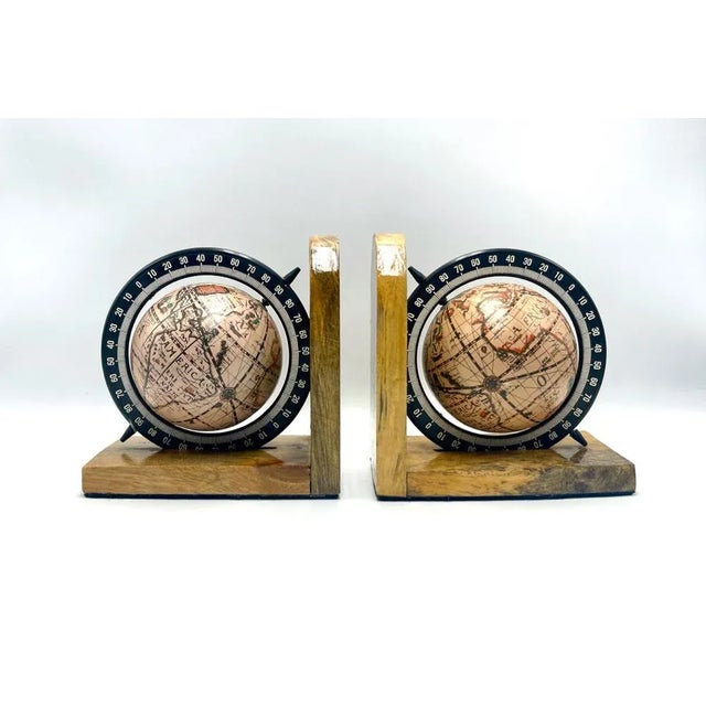 Vintage Hong Kong Globe Bookends, 1970s, Set of 3 For Sale - Image 12 of 12